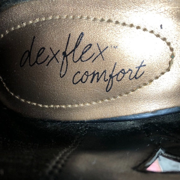 DEXFLEX by Dexter Heels Size 6.5 Round Toe Herringbone - Picture 5 of 11